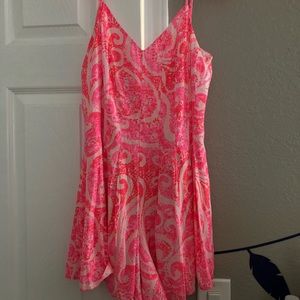 Lily Pulitzer hot pink romper